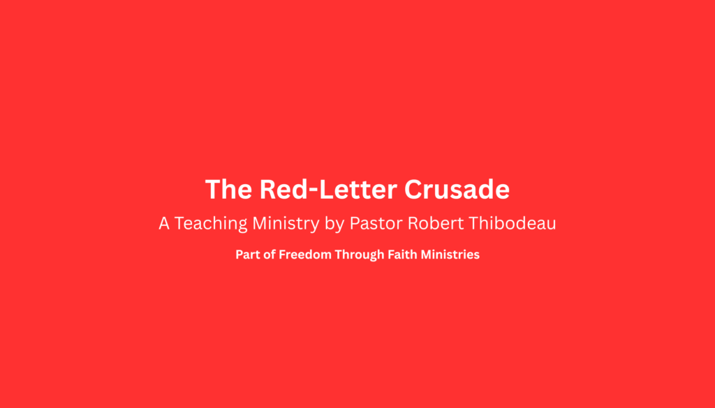 Red Letter Faith: A New Book Letting Jesus Speak for Himself